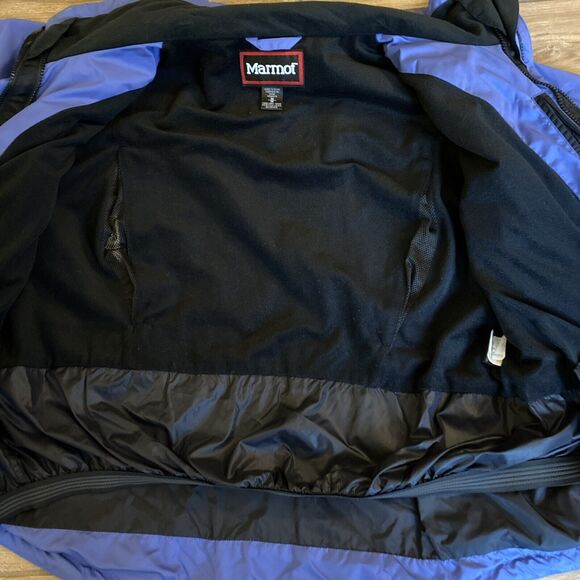 Marmot Jacket Women’s Medium Light Purple Blue Minimalist Gore-Tex Zip Up Rain - Picture 7 of 9